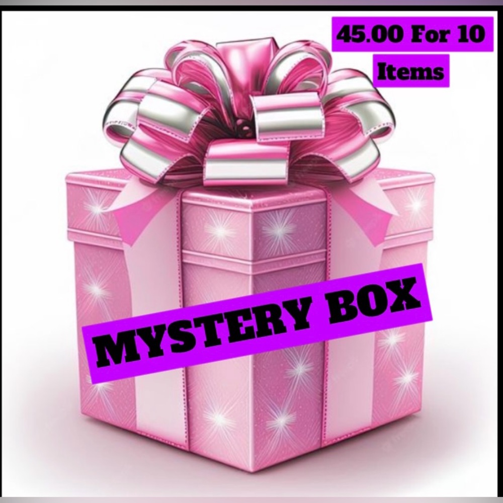 MYSTERY BOXS 10 ITEMS FOR 45.00 SMOKE FREE AND PET FREE HOME